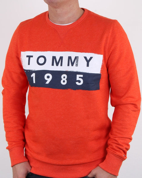 Tommy Hilfiger 1985 Logo Sweatshirt Orange