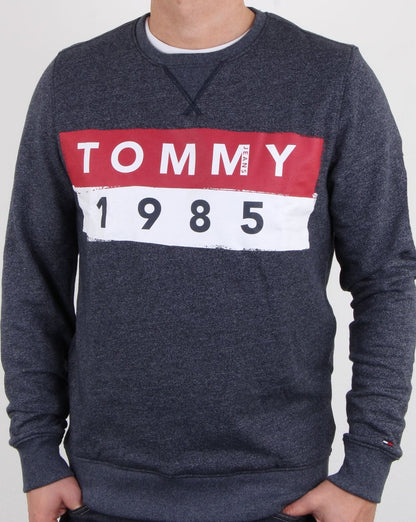 Tommy Hilfiger 1985 Logo Sweatshirt Marineblau