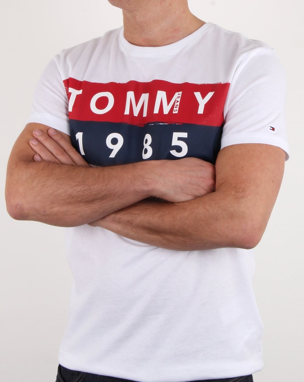 Tommy Hilfiger 1985 Logo-T-Shirt Weiß