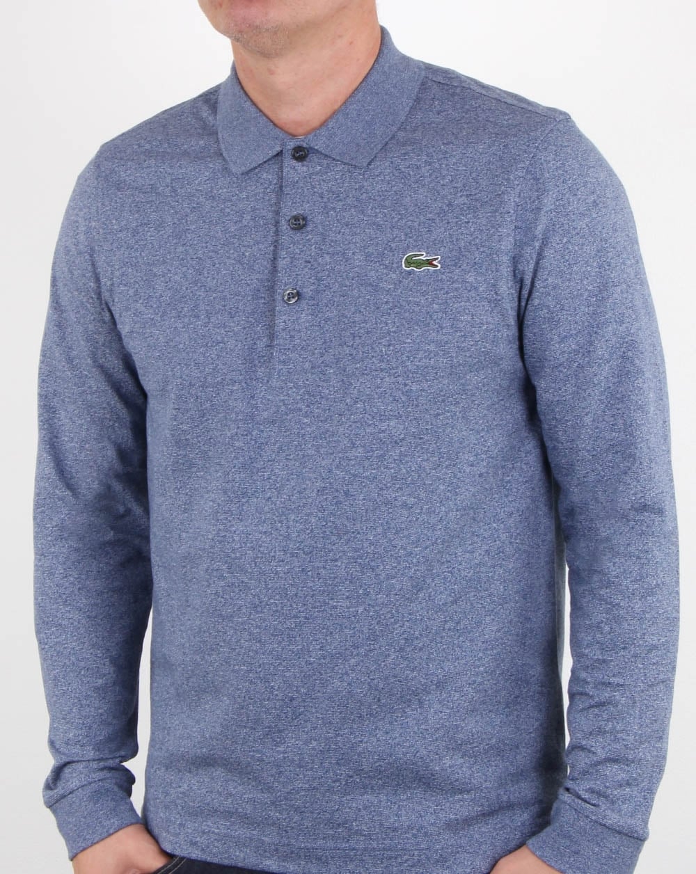 Lacoste Langarm-Poloshirt Merino Jaspe