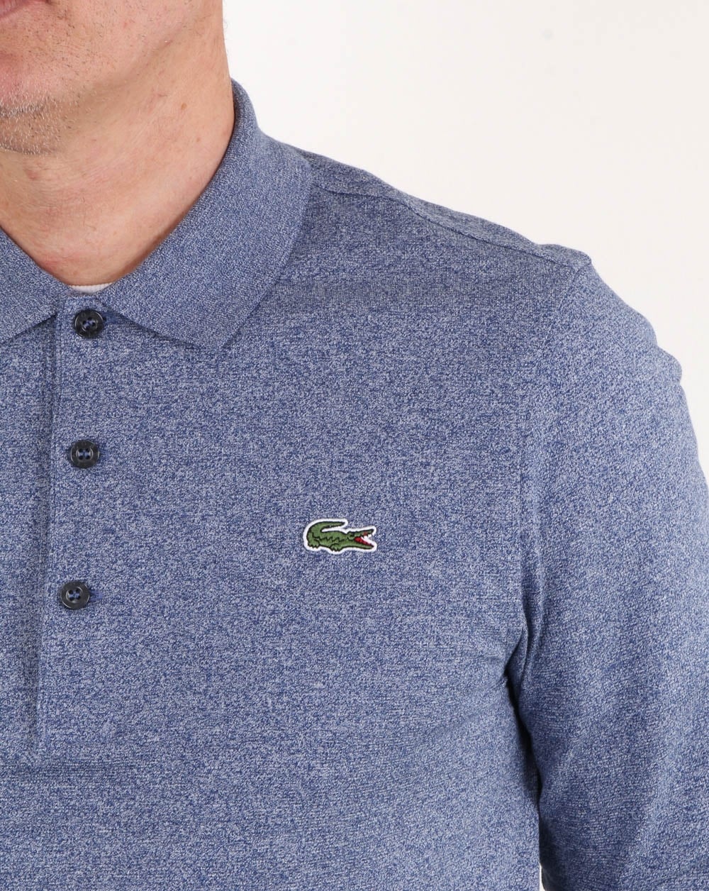 Lacoste Langarm-Poloshirt Merino Jaspe