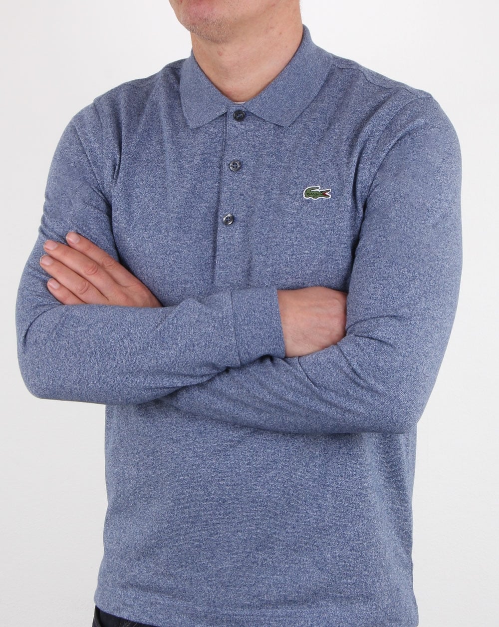Lacoste Langarm-Poloshirt Merino Jaspe