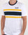 Diadora Bold Stripe T Shirt White/blue
