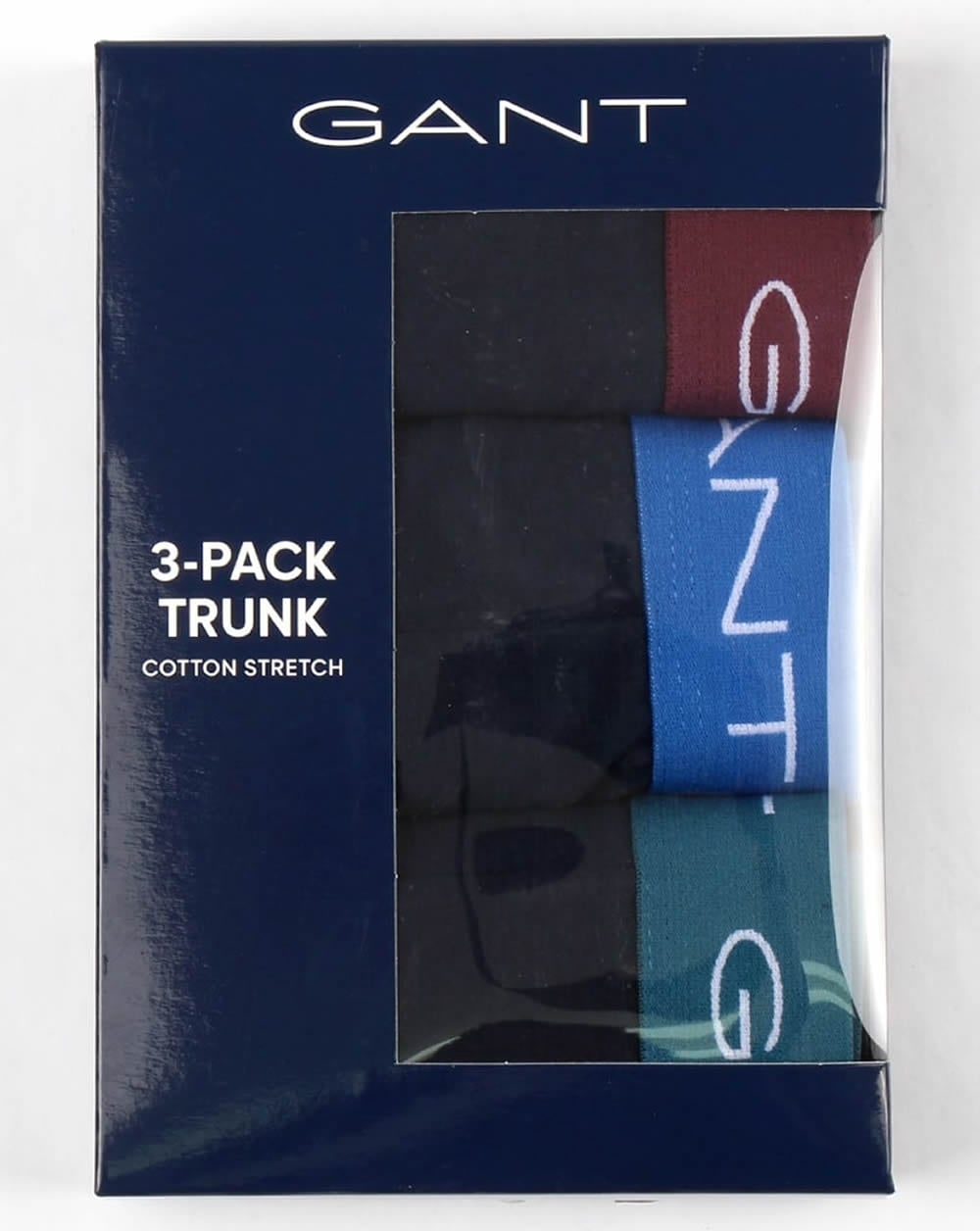 Gant – 3er-Pack Baumwoll-Boxershorts in Marineblau