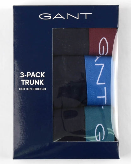 Gant – 3er-Pack Baumwoll-Boxershorts in Marineblau
