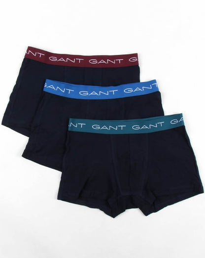 Gant – 3er-Pack Baumwoll-Boxershorts in Marineblau