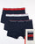 Tommy Hilfiger 3 Pack Boxer Shorts Navy/Multi Band