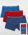 Tommy Hilfiger 3 Pack Boxer Shorts Navy/Blue/Red