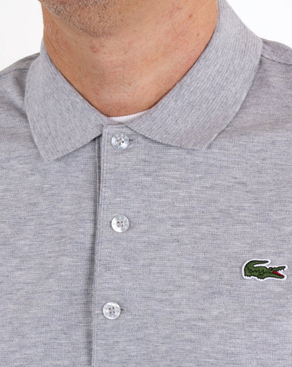 Lacoste Langarm-Poloshirt Silver Chine