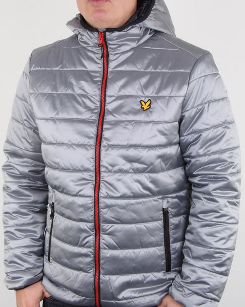 Lyle And Scott Cooke Insulated Foil Jacket Silver
