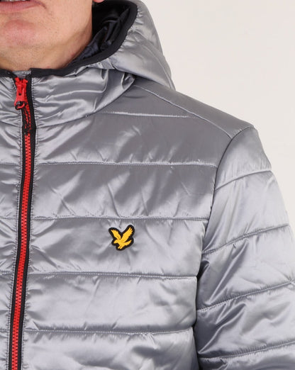 Lyle And Scott – Cooke – Isolierte Folienjacke in Silber