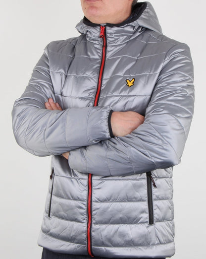 Lyle And Scott – Cooke – Isolierte Folienjacke in Silber