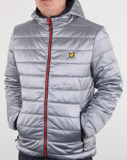 Lyle And Scott – Cooke – Isolierte Folienjacke in Silber