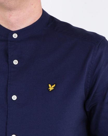 Lyle And Scott Hemd mit Grandad-Kragen, Marineblau
