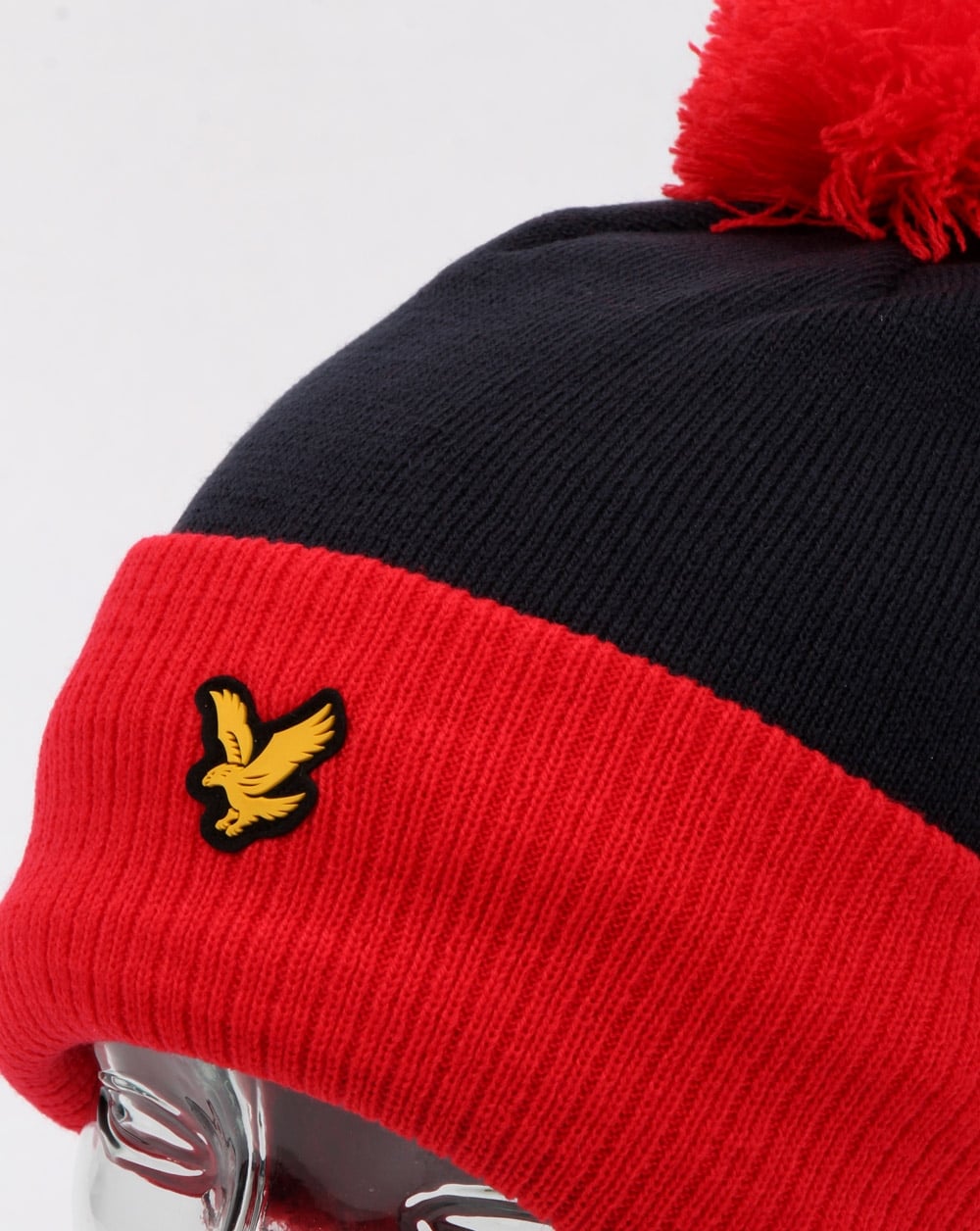 Lyle And Scott Walsh Bommelmütze Rot/Marineblau