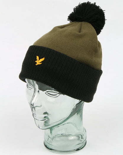 Lyle And Scott Walsh Bommelmütze Schwarz/Oliv