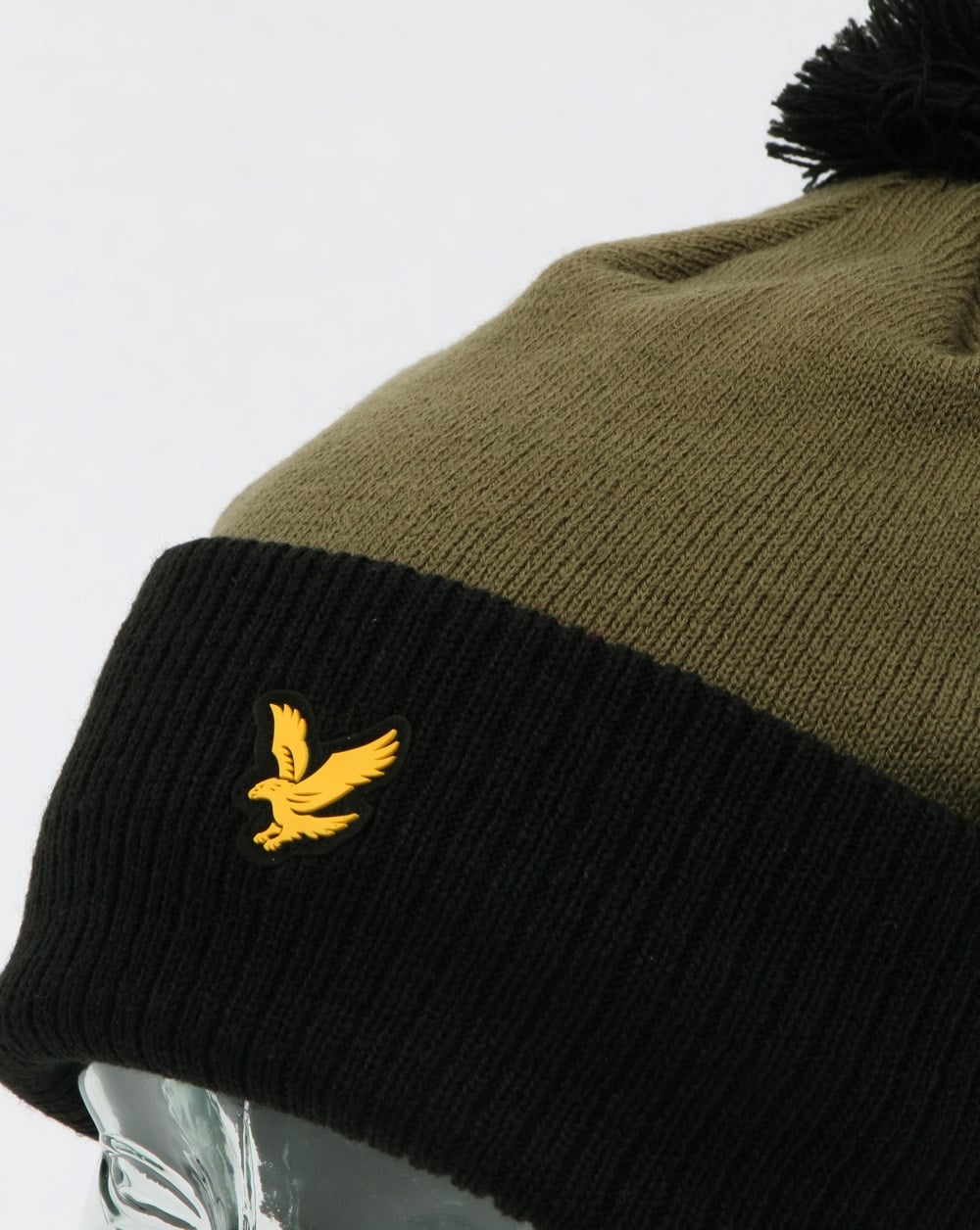 Lyle And Scott Walsh Bommelmütze Schwarz/Oliv