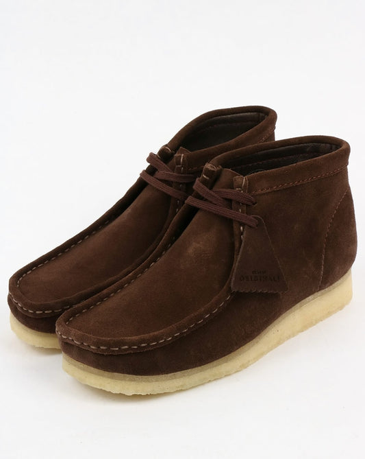 Clarks Originals Clarks Originals Wallabee Wildlederstiefel Dunkelbraun