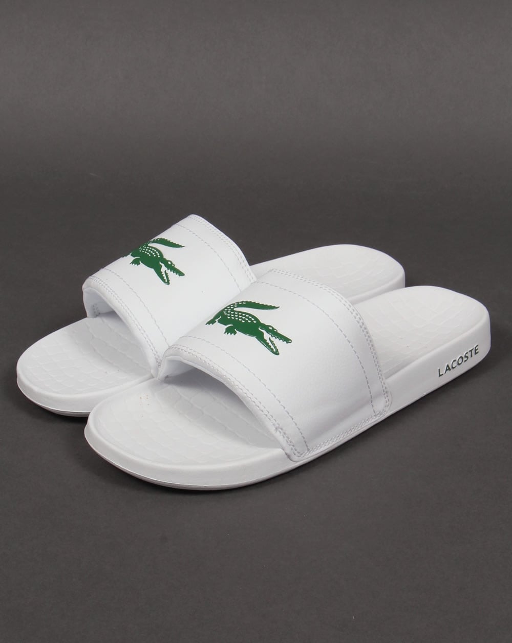 Lacoste Fraisier Pool Sliders White