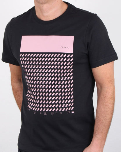 Farah Chestering T-Shirt Tiefschwarz