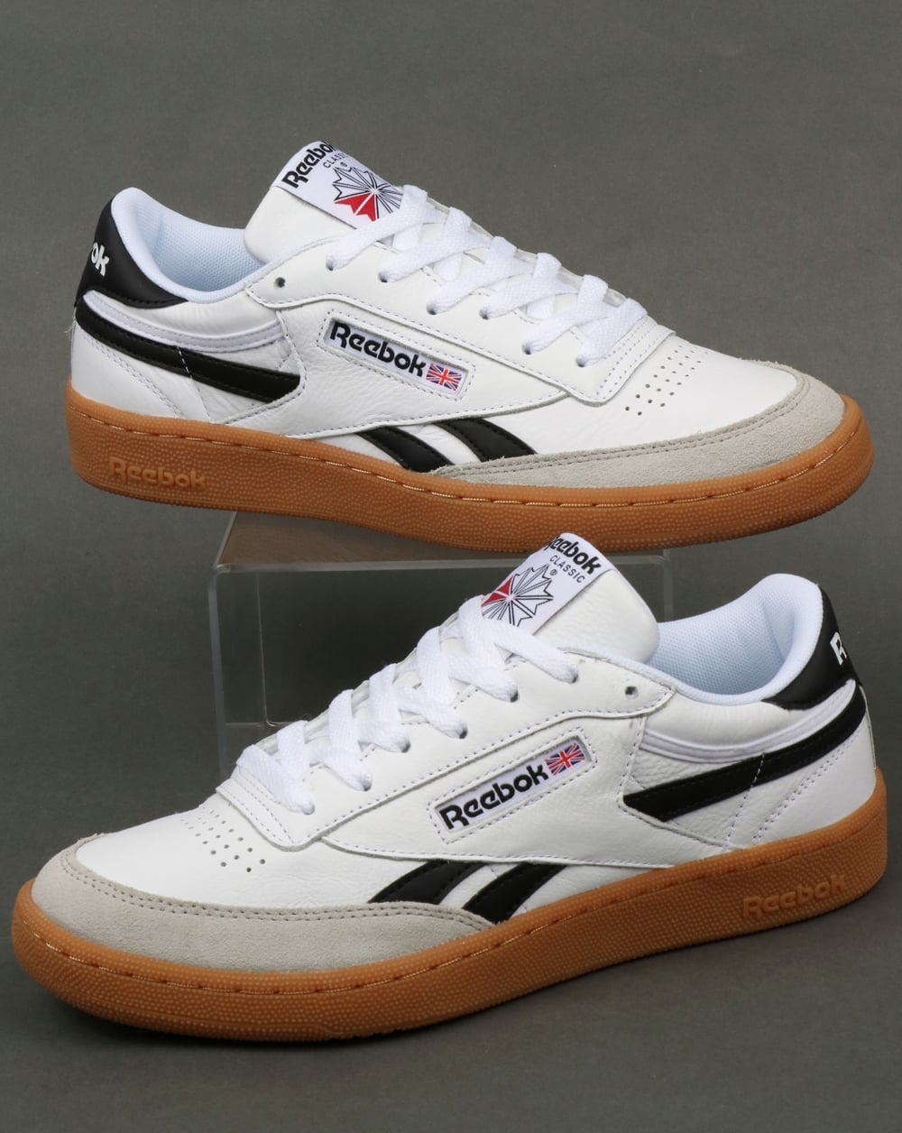 Reebok Revenge Plus Gum Sneakers Weiß/Schneegrau/Schwarz