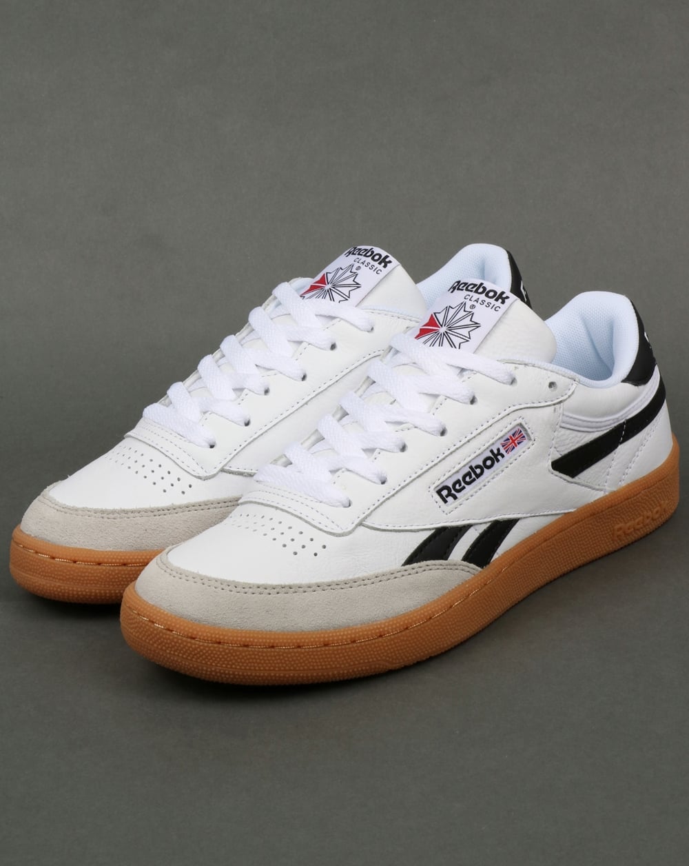 Reebok Revenge Plus Gum Sneakers Weiß/Schneegrau/Schwarz
