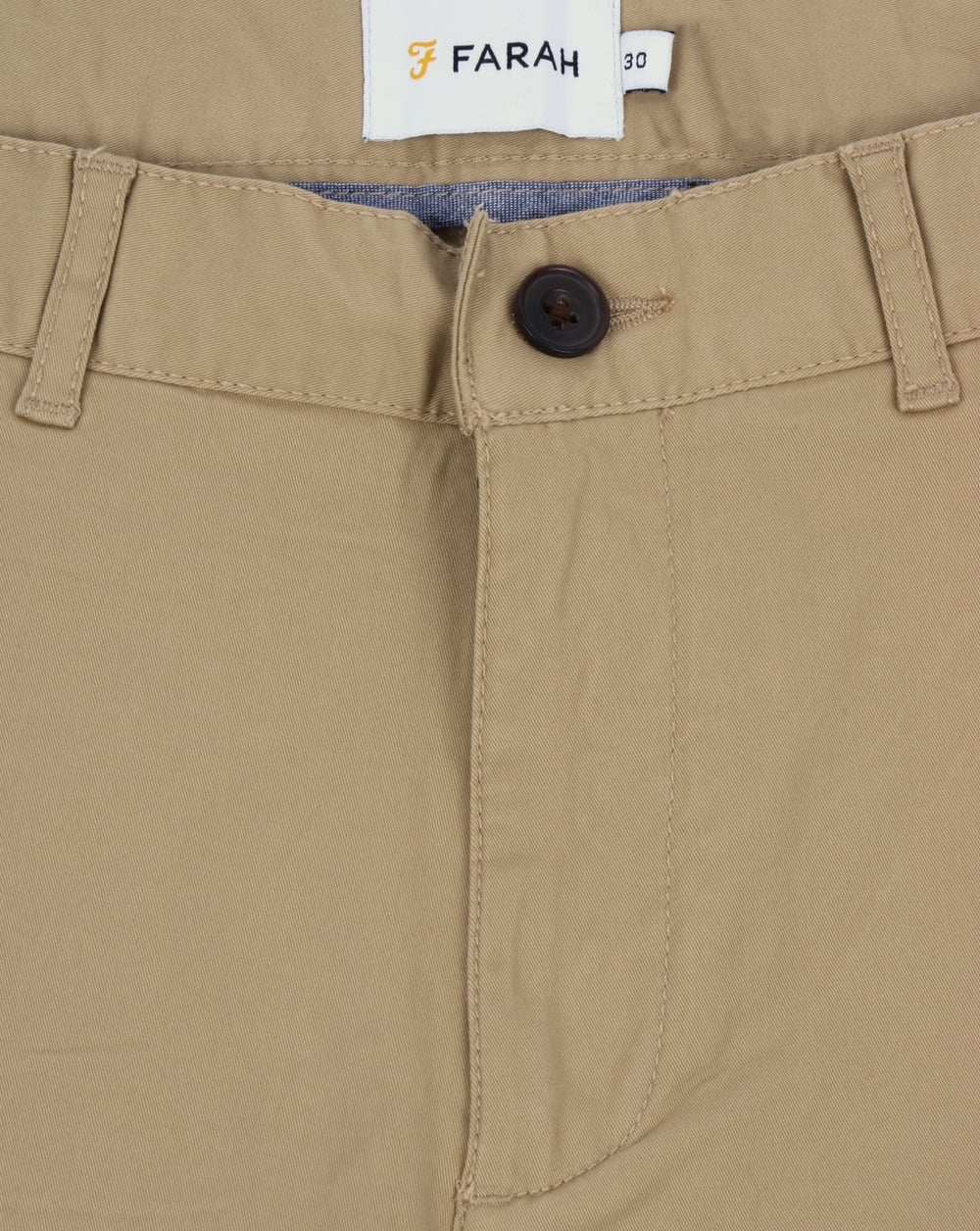 Farah Hawk Chino-Twill-Shorts Helles Sand