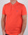 Gant Contrast Collar Polo Shirt Strong Coral
