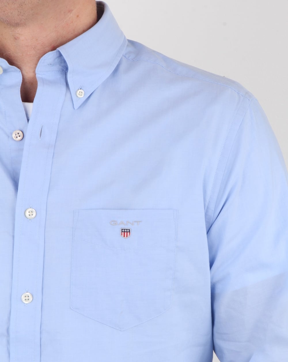 Gant Broadcloth Shirt Hamptons Blue