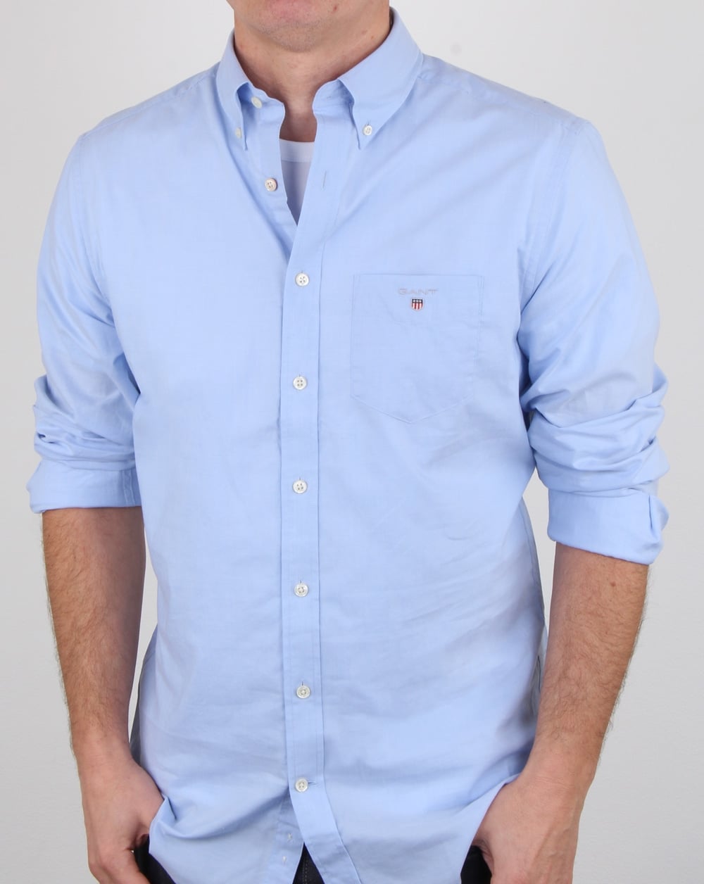 Gant Broadcloth Shirt Hamptons Blue