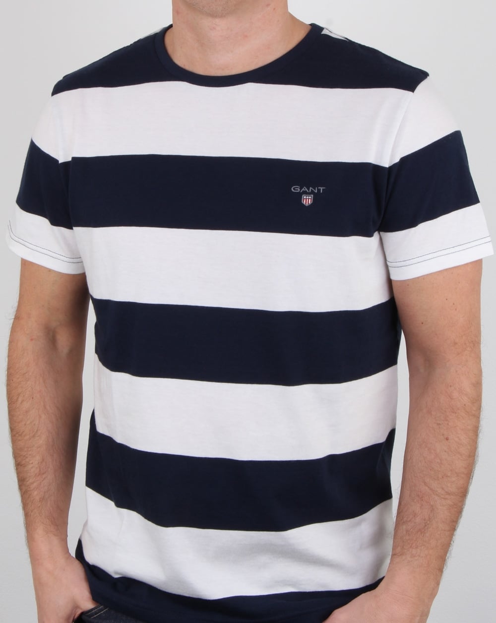 Gant Barstripe T-Shirt Eierschalenfarben