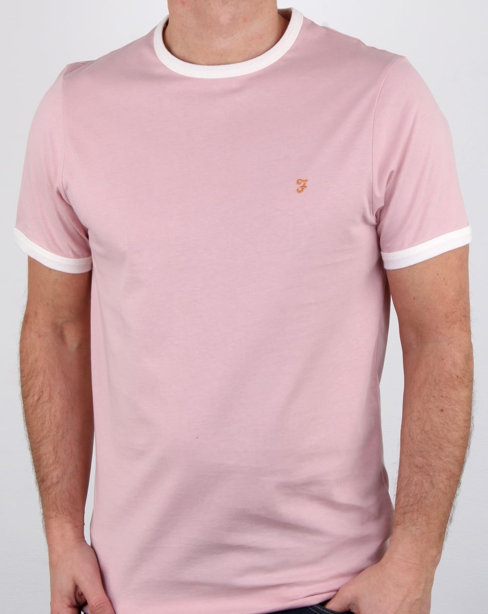 Farah Groves Ringer T-Shirt Rosa