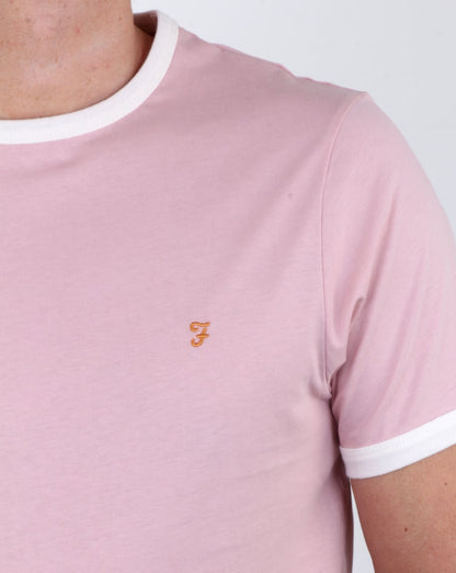 Farah Groves Ringer T-Shirt Rosa