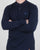 Pretty Green Hartford Long Sleeve Polo Shirt Navy