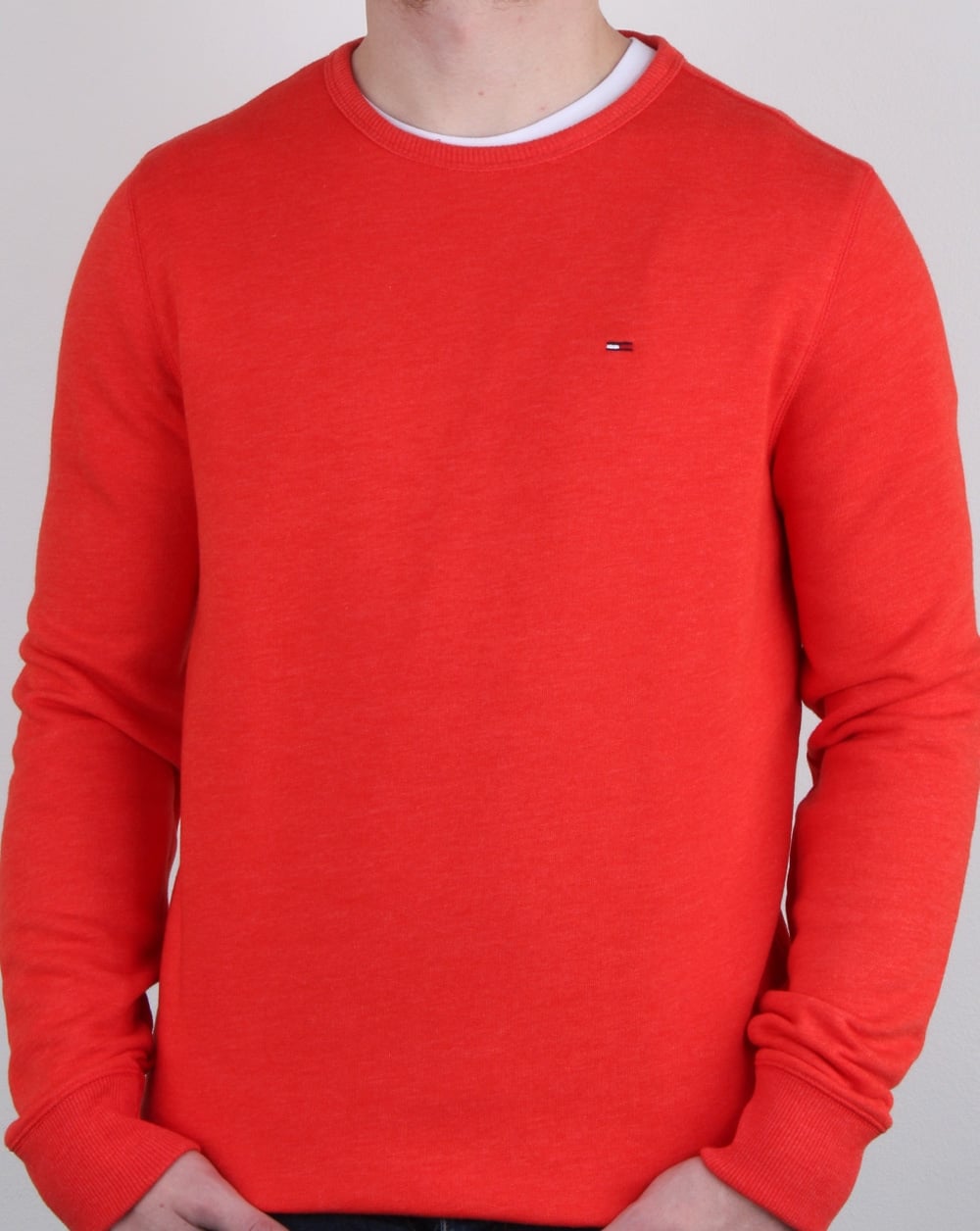 Tommy Hilfiger Baumwollfleece-Sweatshirt Orange