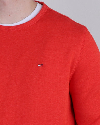 Tommy Hilfiger Baumwollfleece-Sweatshirt Orange