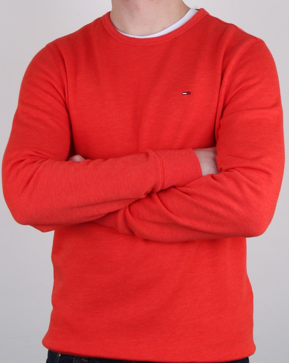 Tommy Hilfiger Baumwollfleece-Sweatshirt Orange