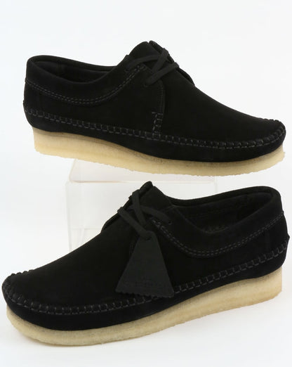 Clarks Originals Weaver Wildlederschuhe Schwarz
