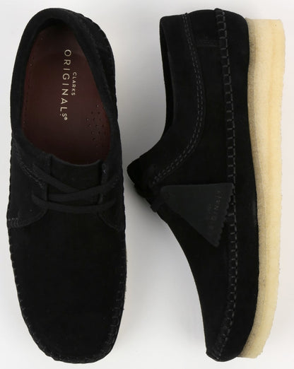 Clarks Originals Weaver Wildlederschuhe Schwarz