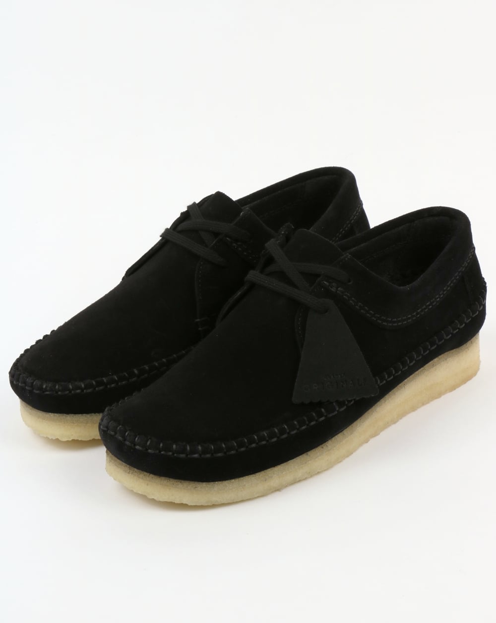 Clarks Originals Weaver Wildlederschuhe Schwarz
