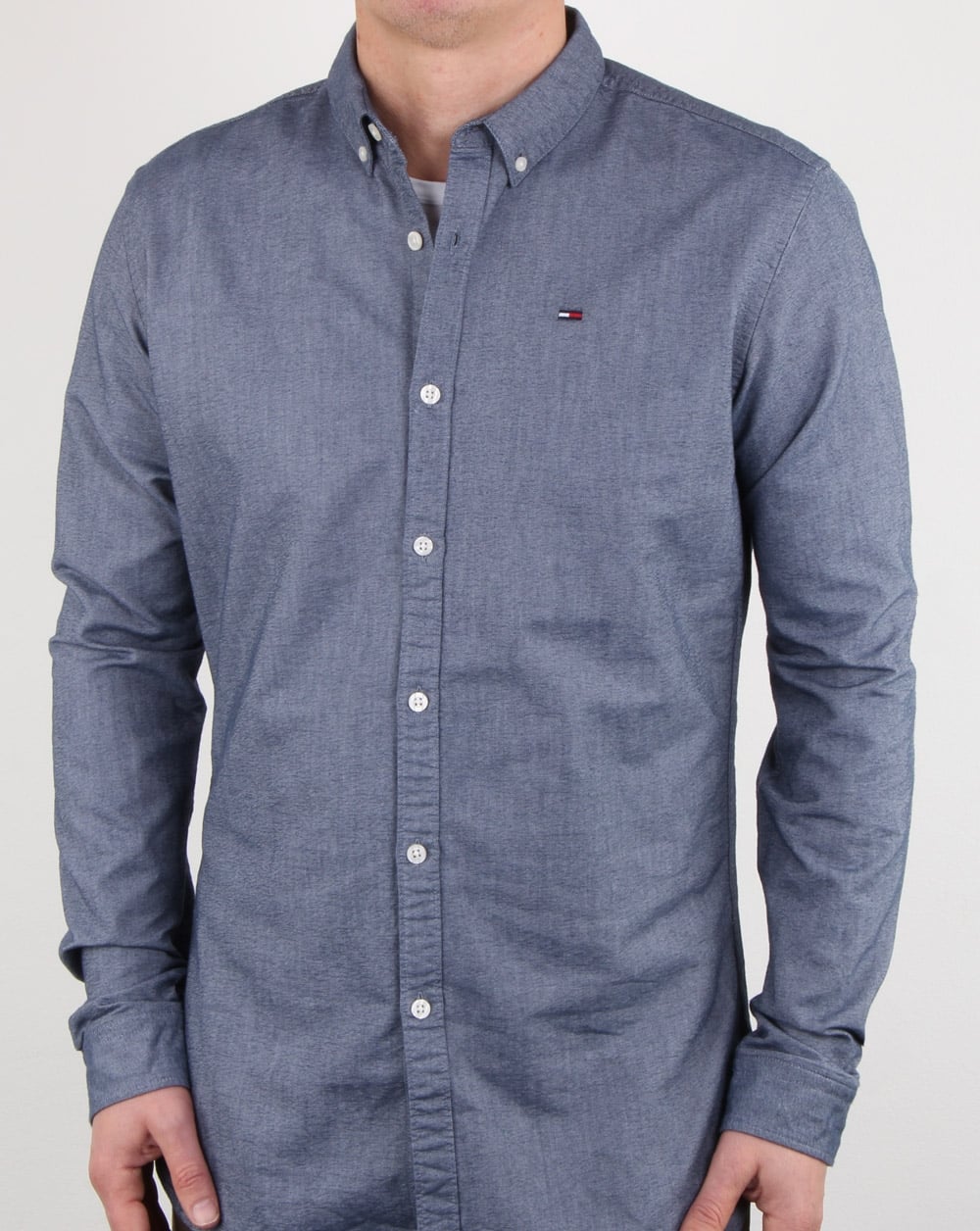 Tommy Hilfiger Oxford-Hemd aus Baumwolle, Marineblau