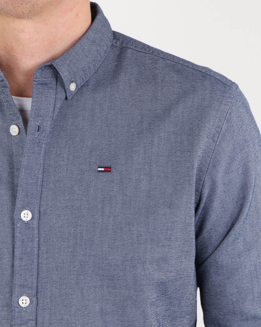Tommy Hilfiger Oxford-Hemd aus Baumwolle, Marineblau