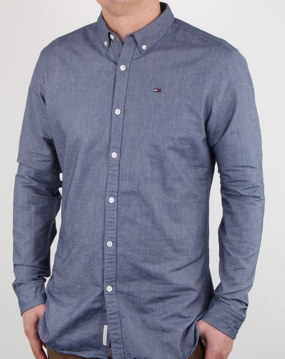 Tommy Hilfiger Oxford-Hemd aus Baumwolle, Marineblau