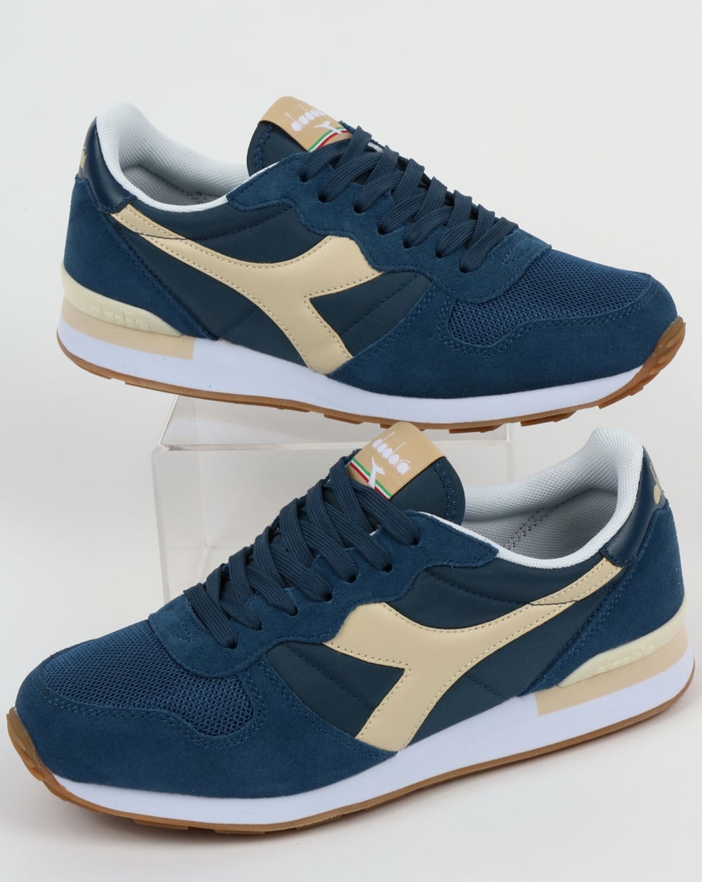 Diadora Camaro-Trainer, dunkler Denim/Sand