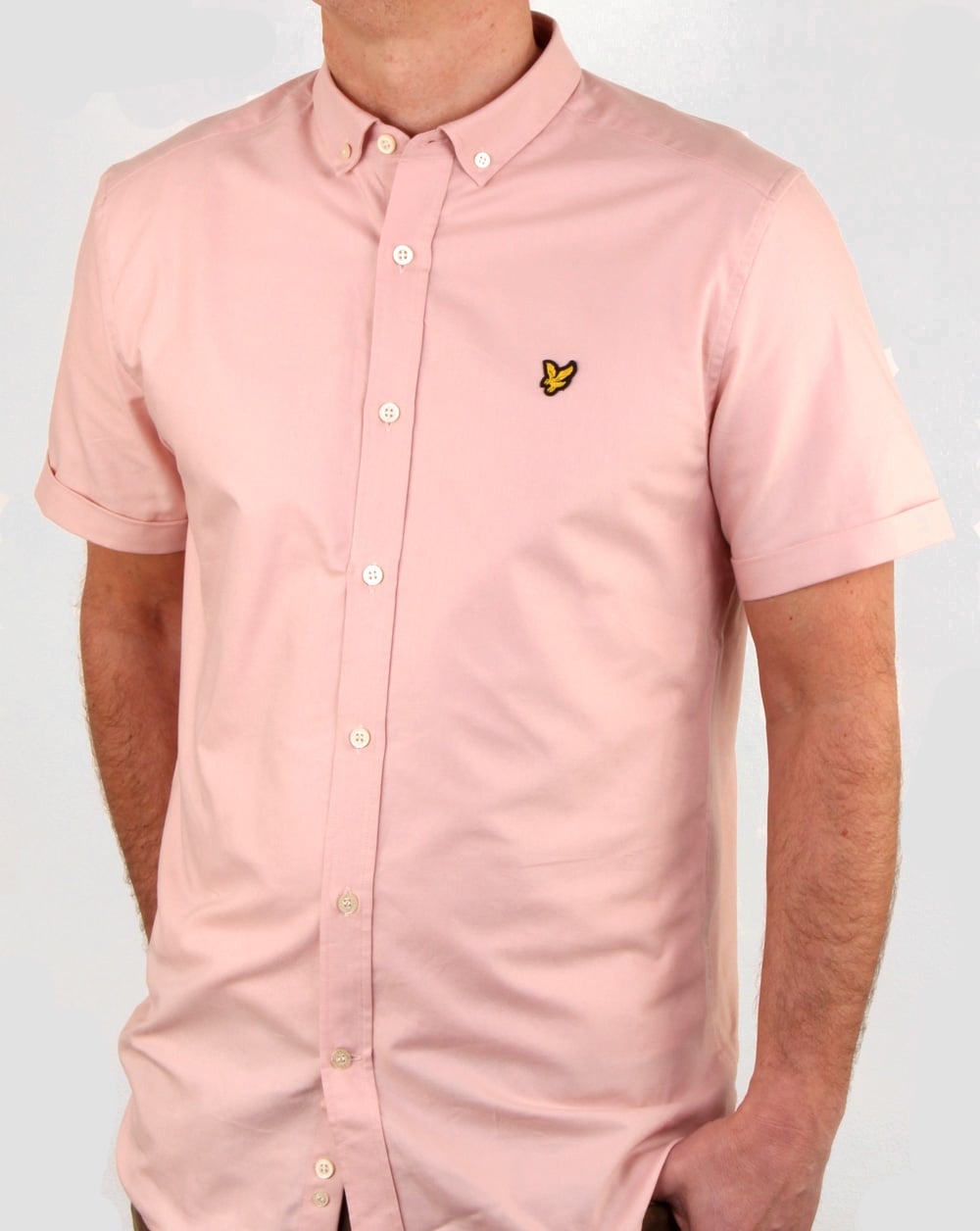 Lyle And Scott – SS Oxford-Hemd in Altrosa