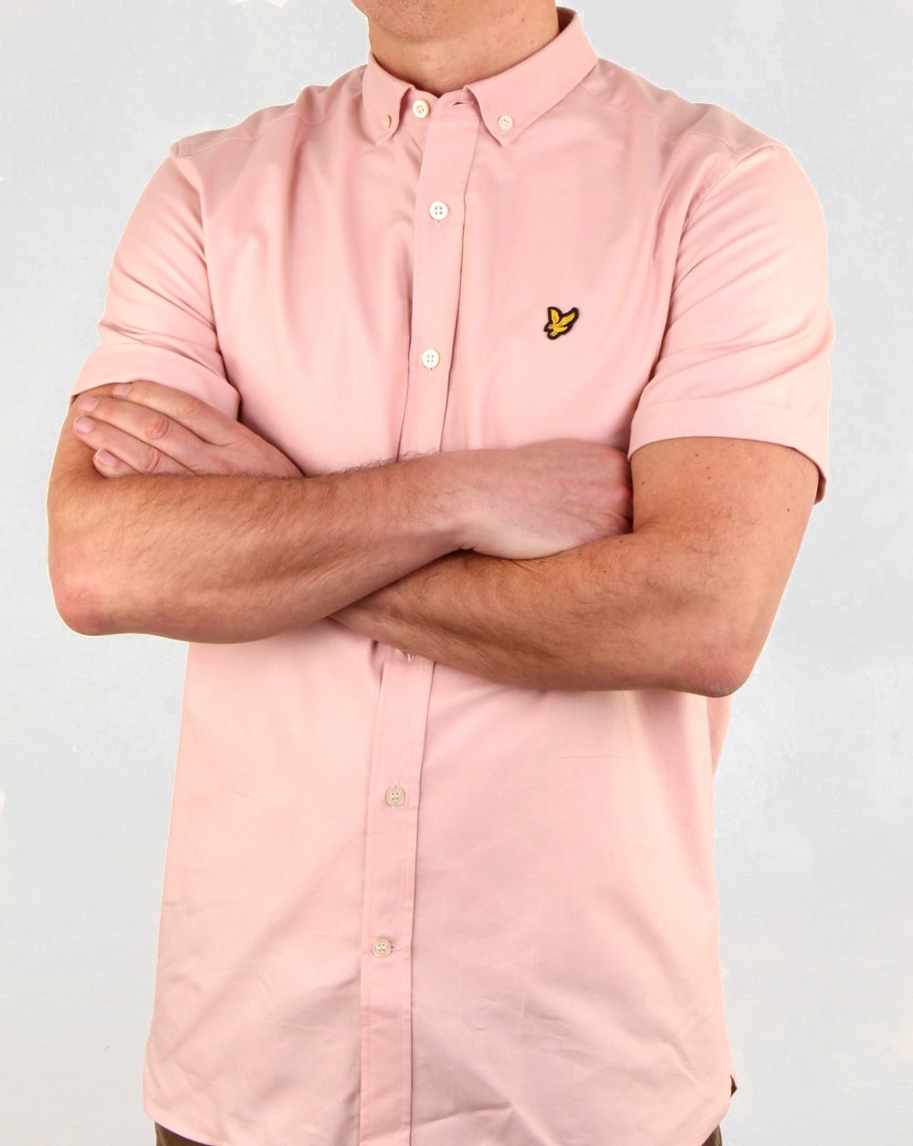 Lyle And Scott – SS Oxford-Hemd in Altrosa