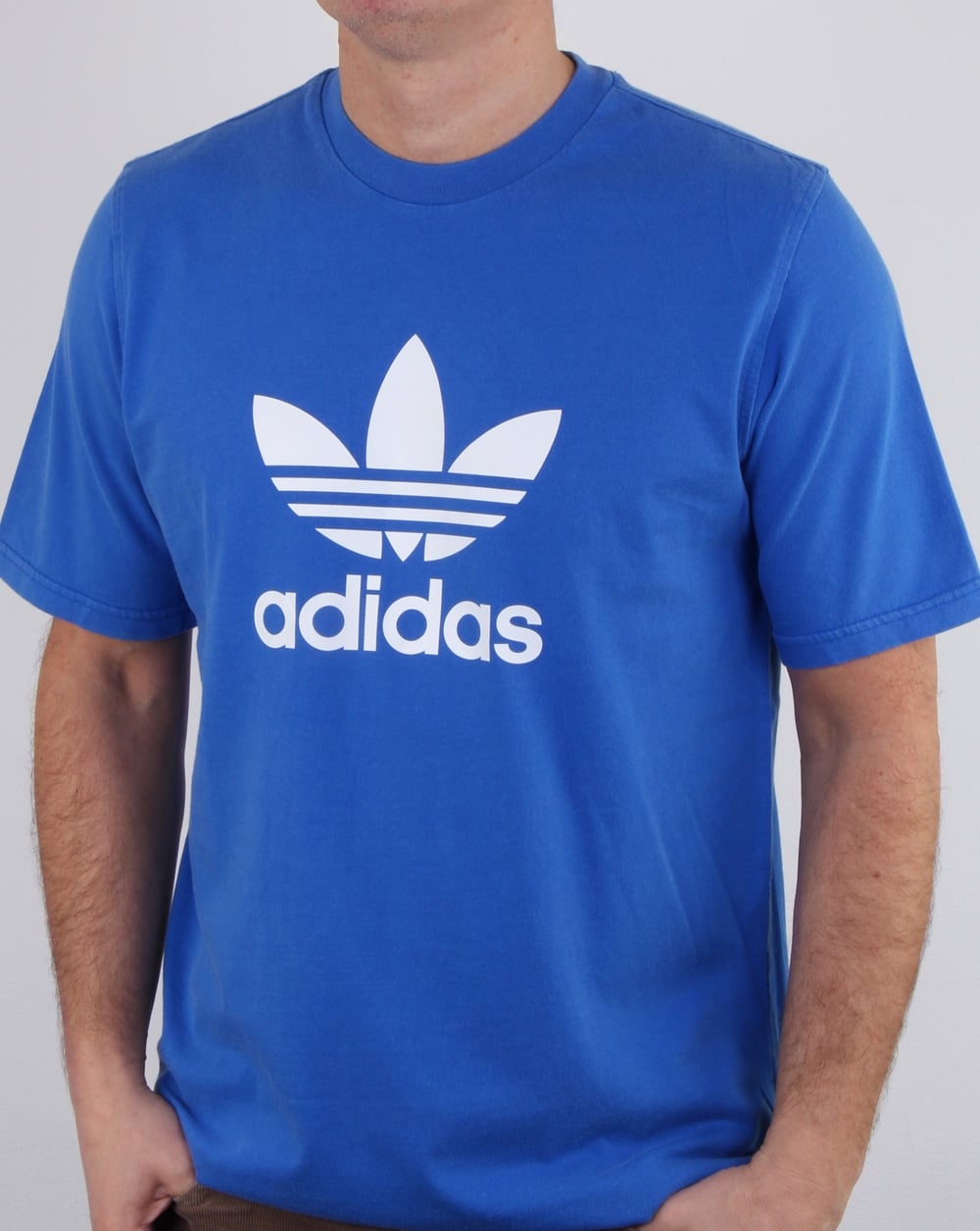 Adidas Originals Trefoil T Shirt Blue