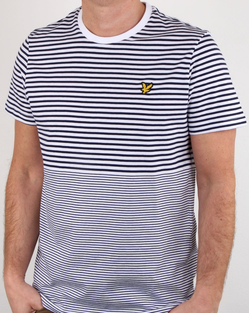 Lyle And Scott – Gestreiftes T-Shirt in Marineblau
