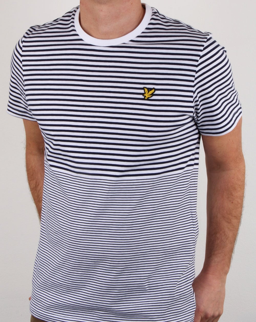 Lyle And Scott – Gestreiftes T-Shirt in Marineblau