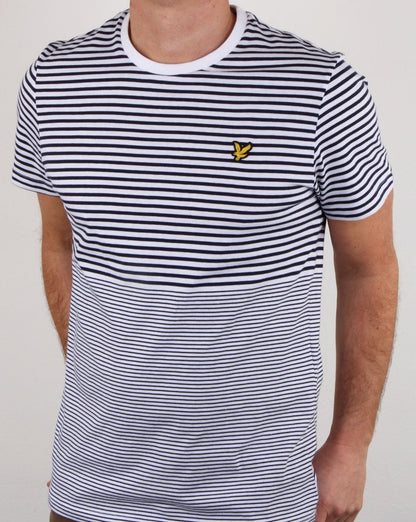 Lyle And Scott – Gestreiftes T-Shirt in Marineblau